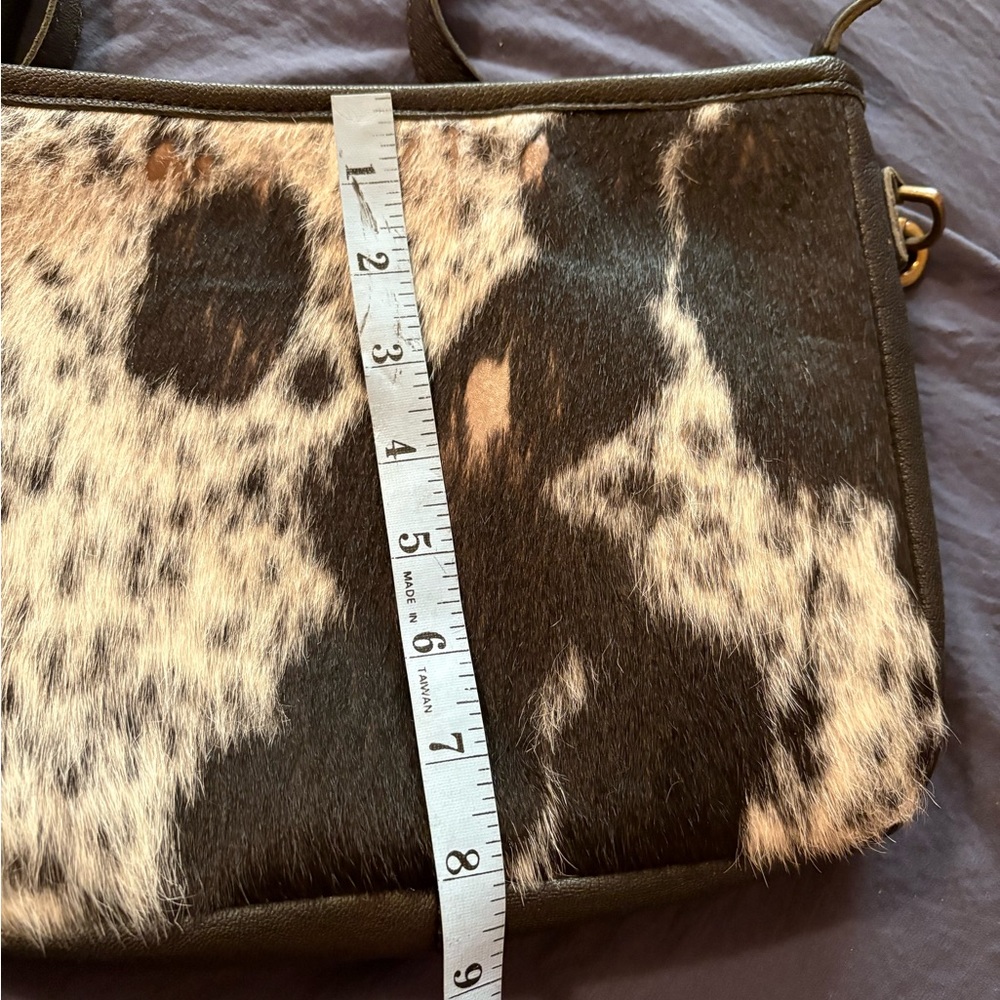 American Darling Cowhide Pattern Crossbody Bag. Gently used